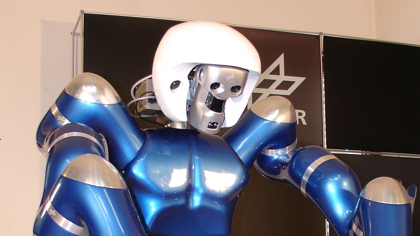Verwendung des 3D-Modellierers als Teil des Kopfes eines humanoiden Roboters