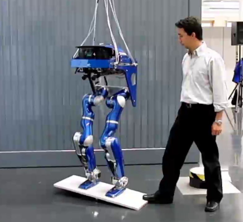 Biped on balance board