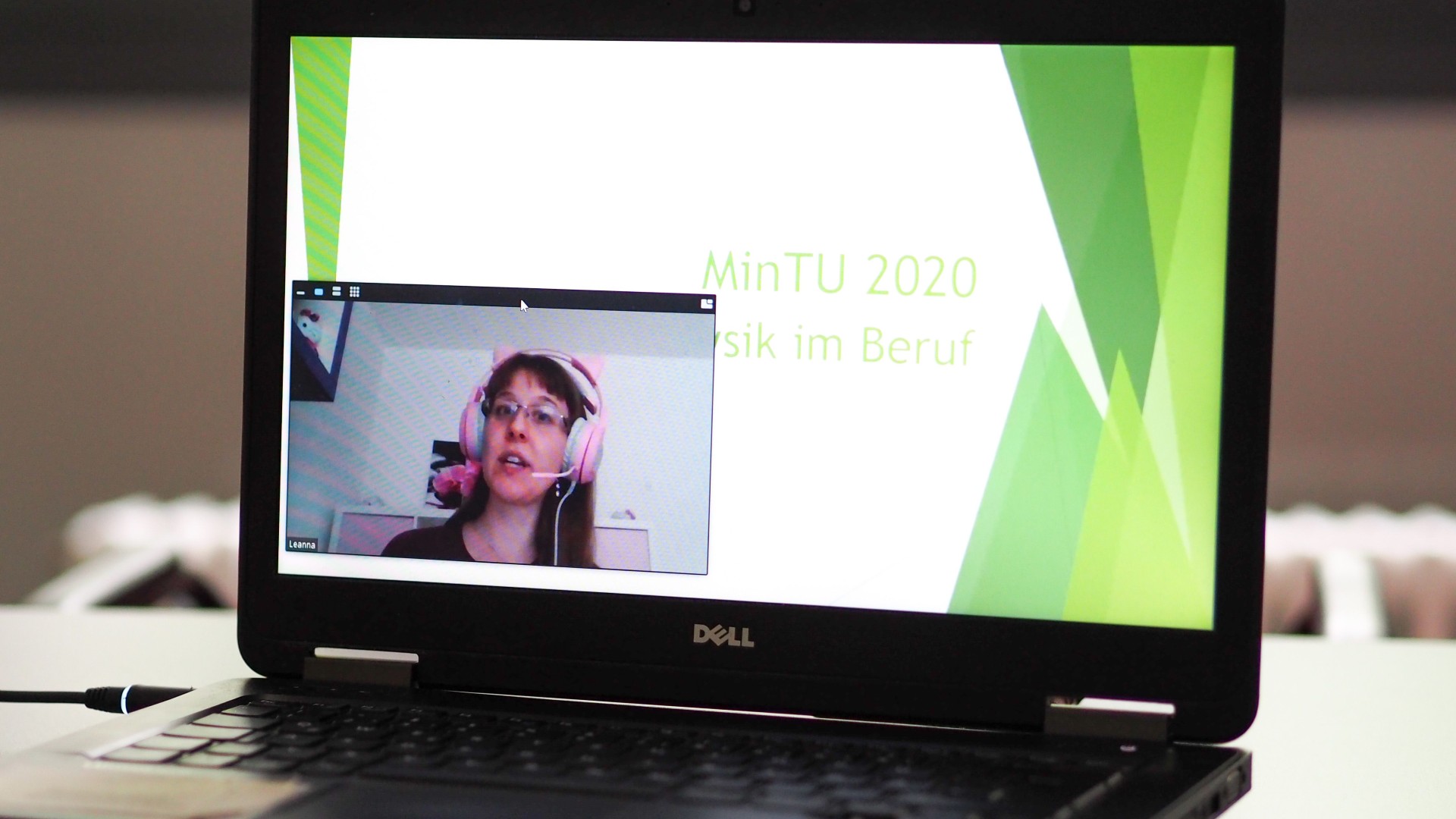 Laptop Ansicht Vortrag
