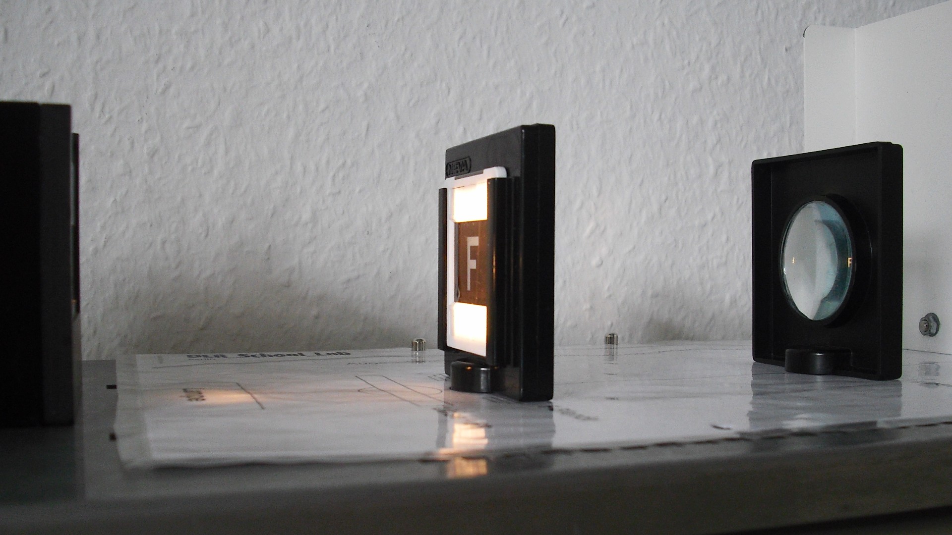 Das Experiment Stahlengang im Auge vom DLR_School_Lab-Besuch.