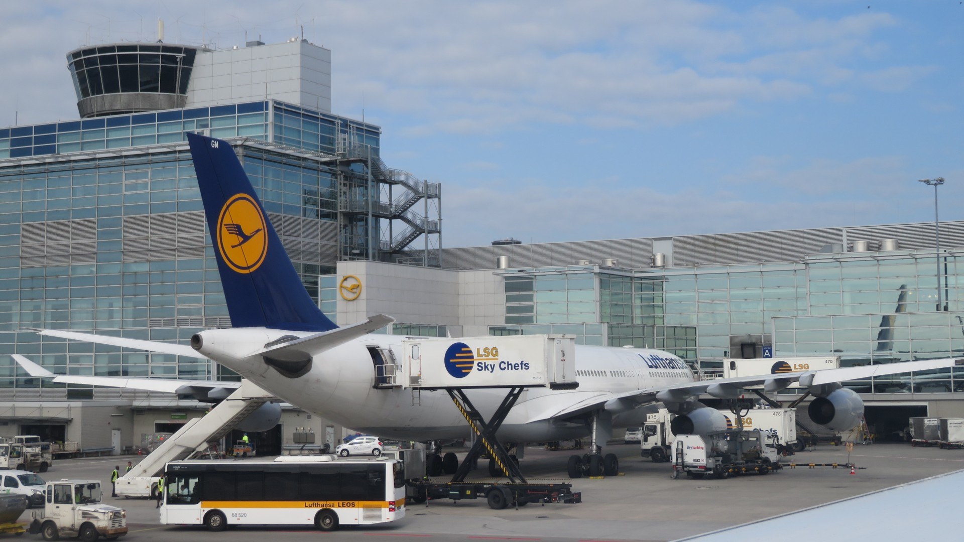 A340-300 am Flughafen Frankfurt