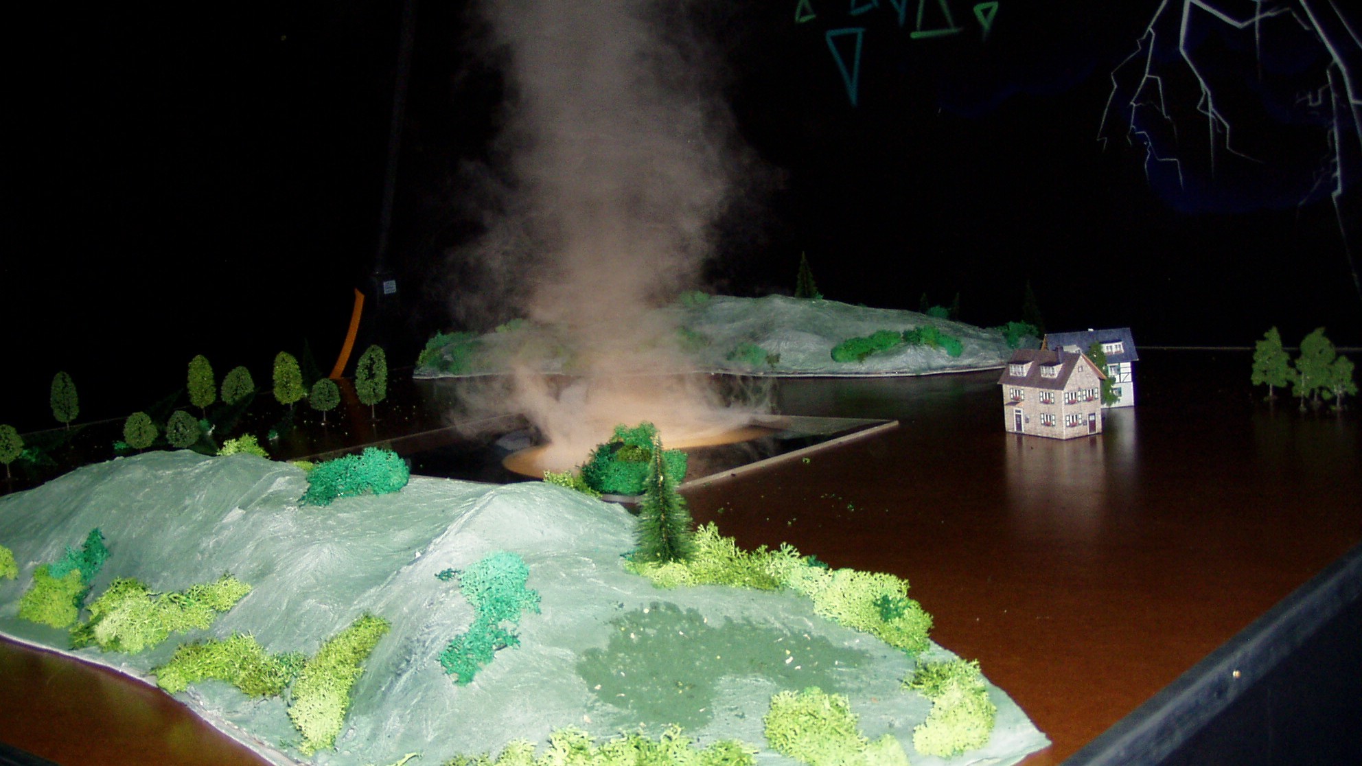 Simulation Tornado am Modell