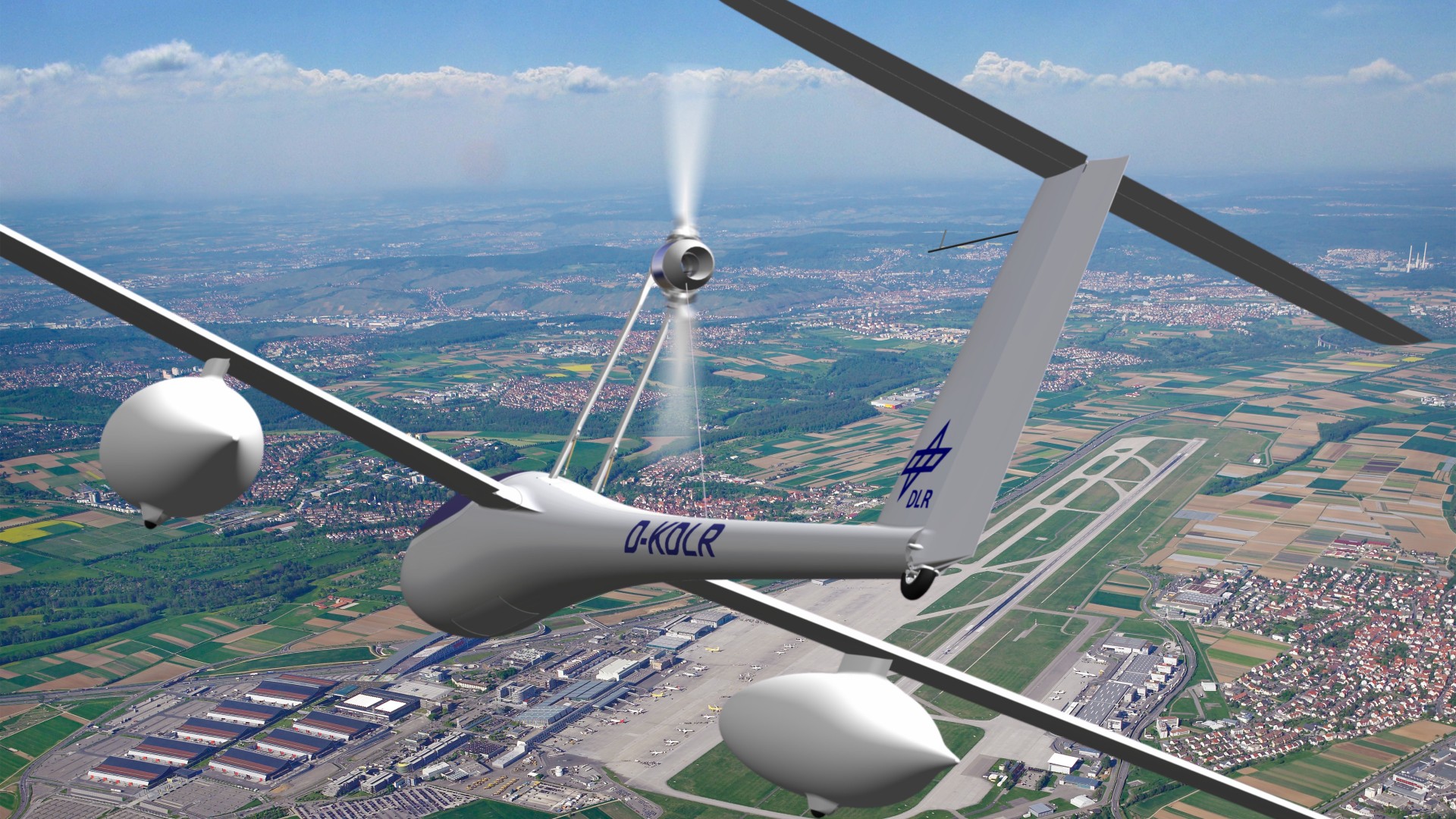 DLR-Forschungsflugzeug Antares DLR-H2 im Flug