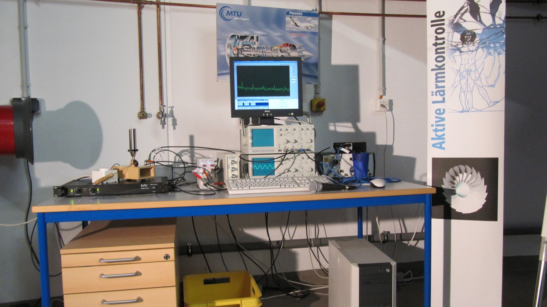 Gerätetisch Aktive Lärmkontrolle