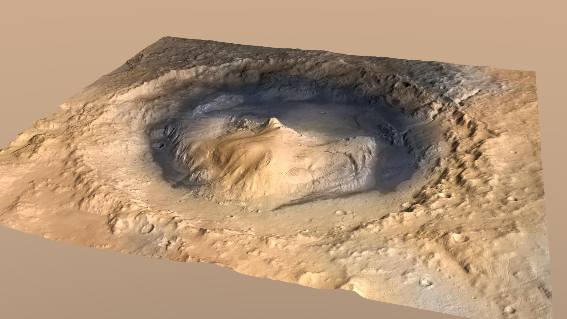 Der Gale-Krater auf dem Mars