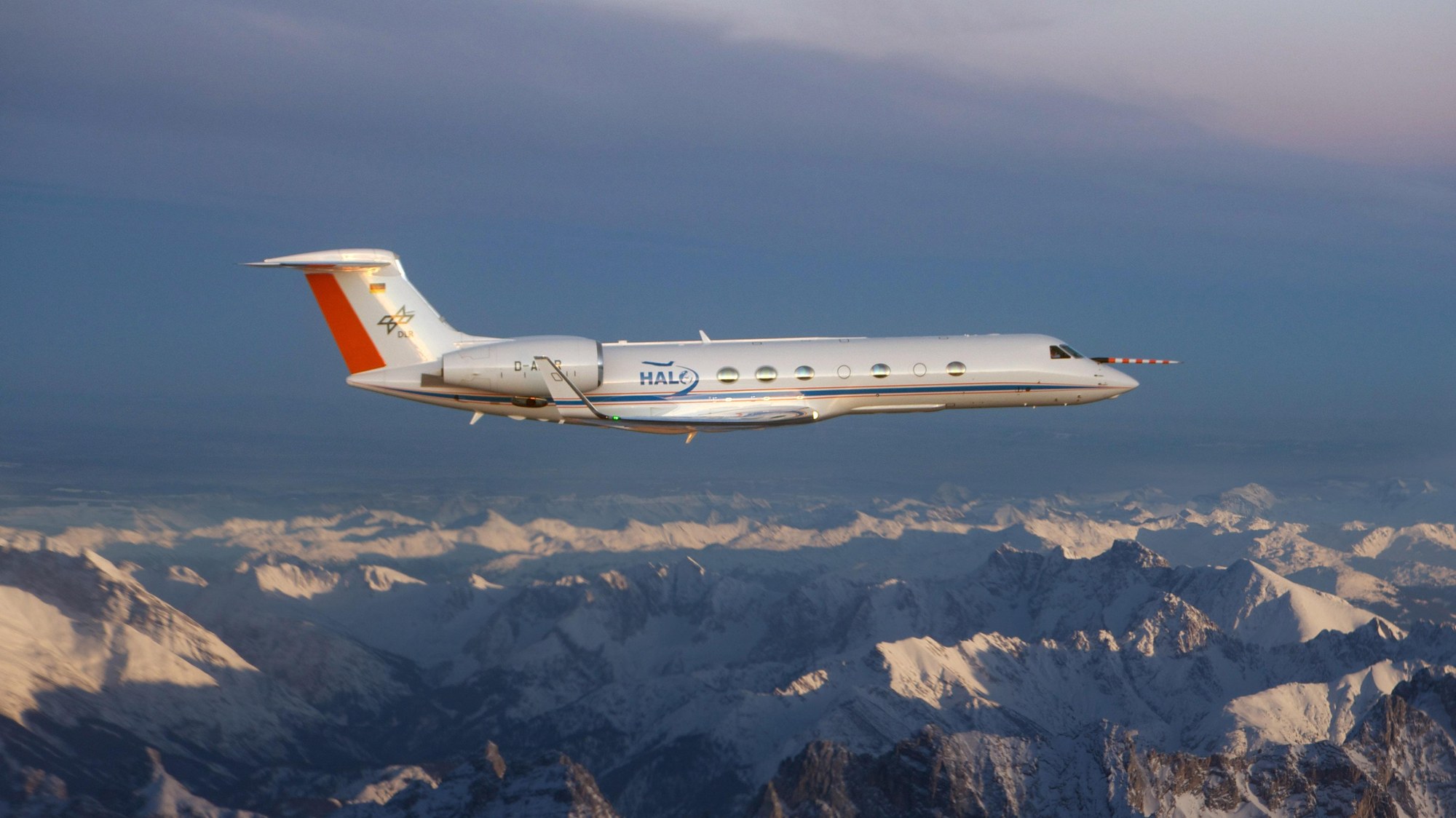 HALO Gulfstream G 550 im Flug