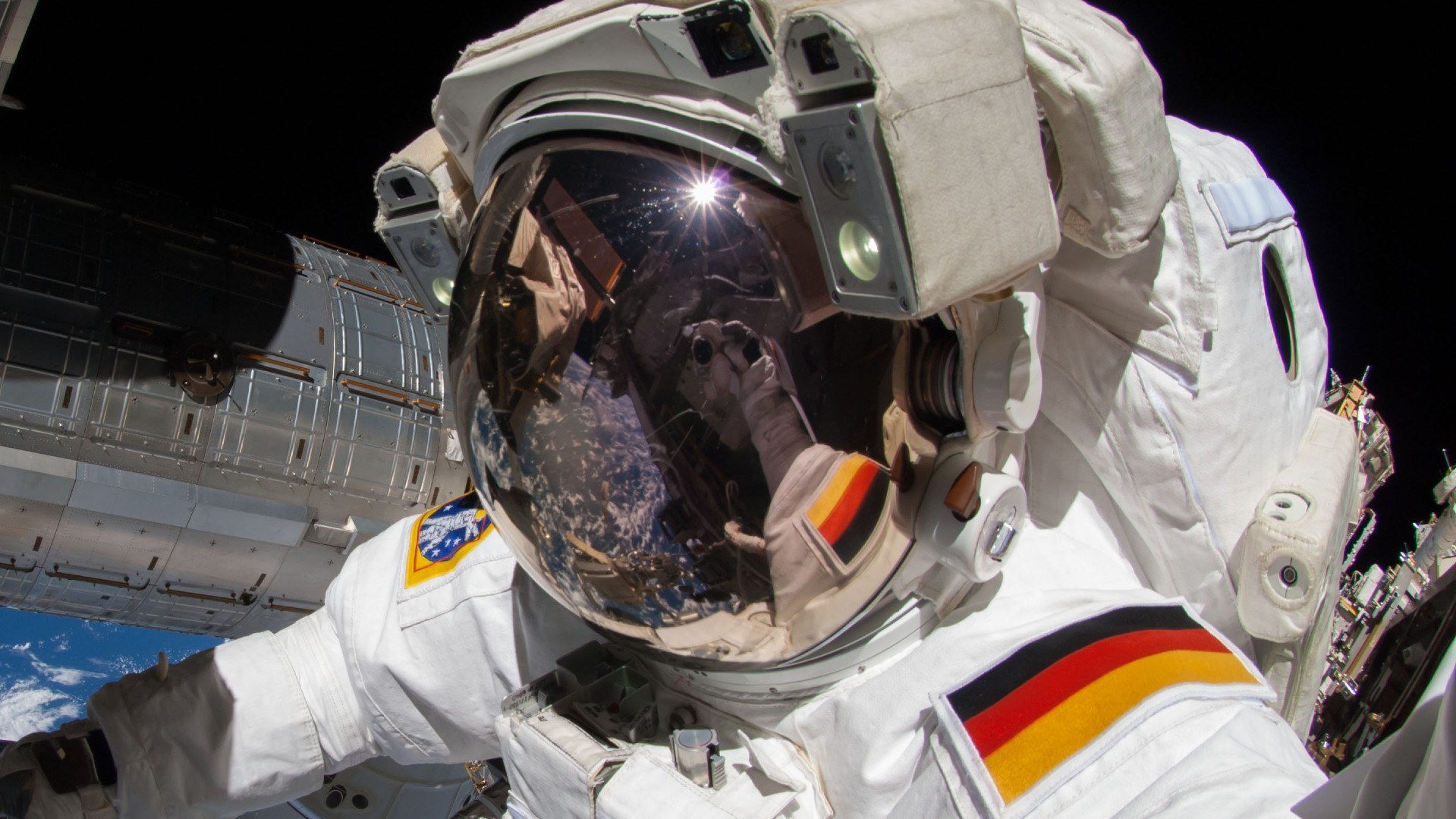 Astronaut beim Spacewalk
