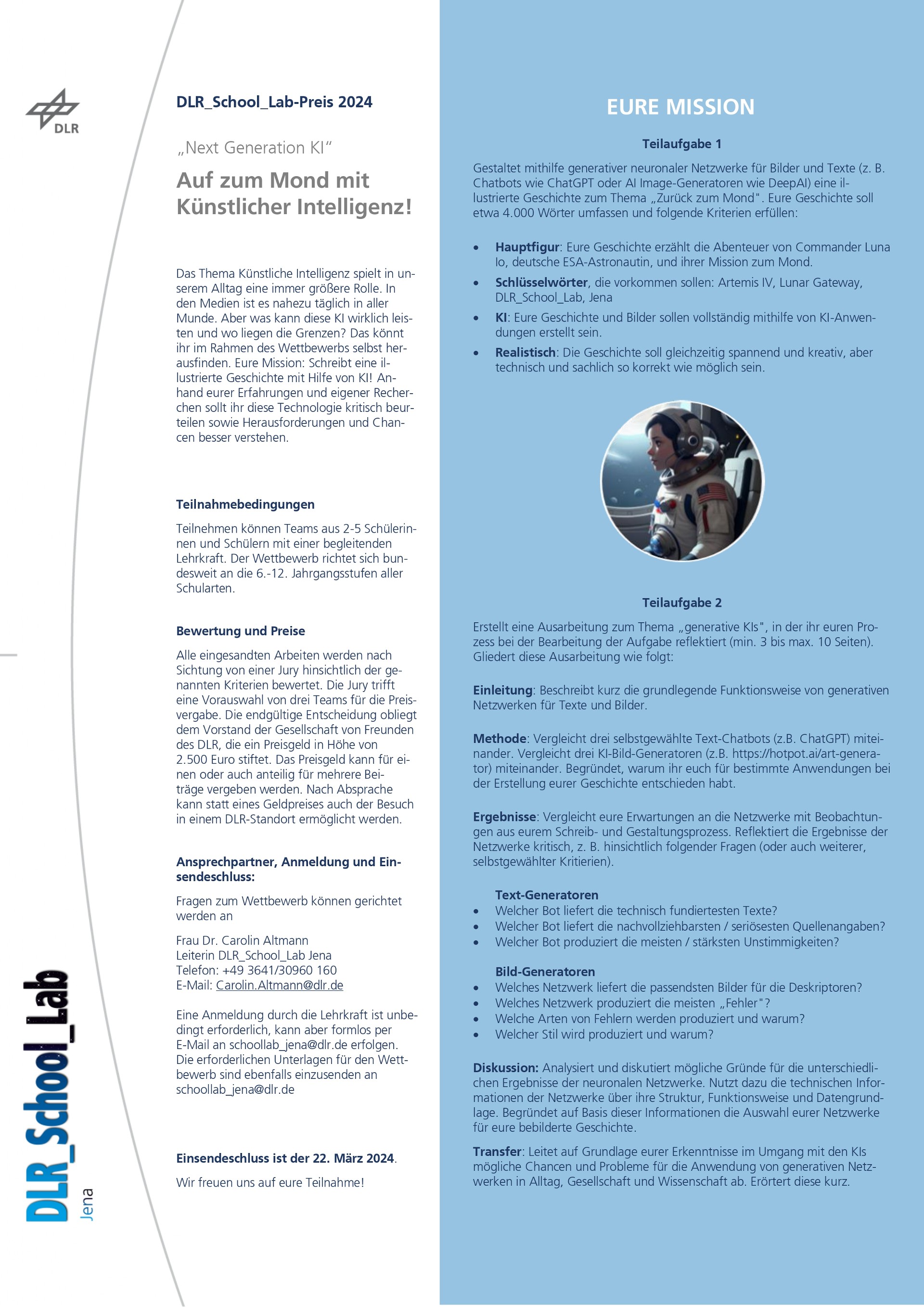 Broschüre DLR_School_Lab-Preis 2024