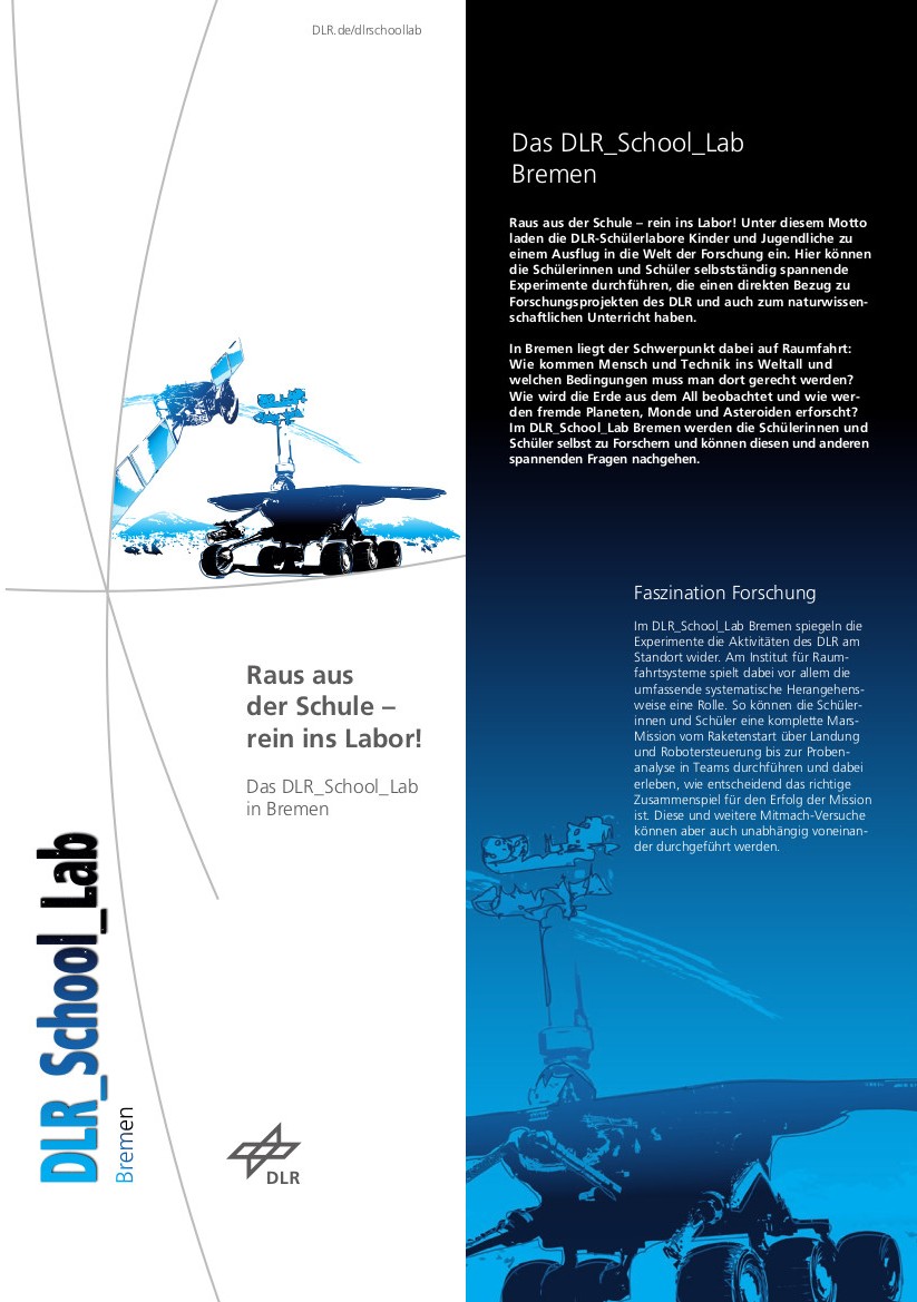 Flyer DLR_School_Lab Bremen