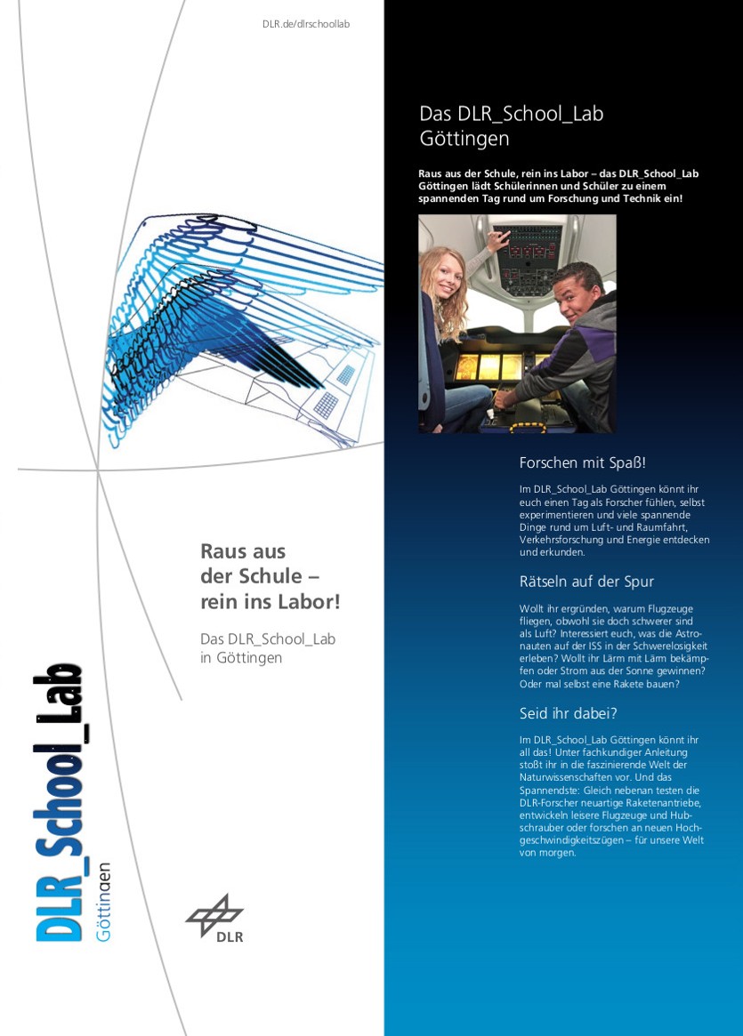 Flyer DLR_School_Lab Göttingen