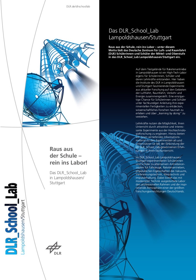 Flyer DLR_School_Lab Lampoldshausen