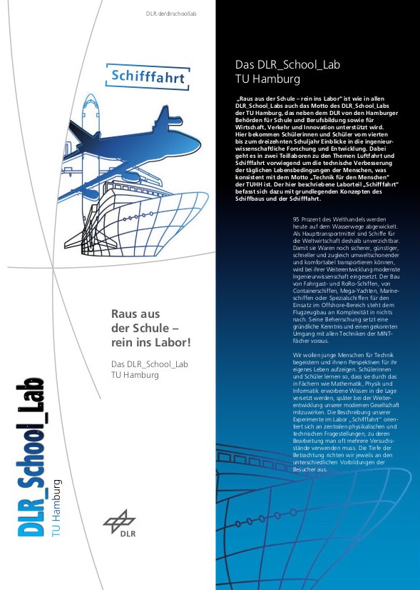 Flyer DLR_School_Lab TU Hamburg