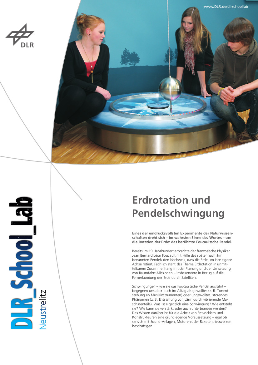 Titelbild Experiment: Erdrotation und Pendelschwingung