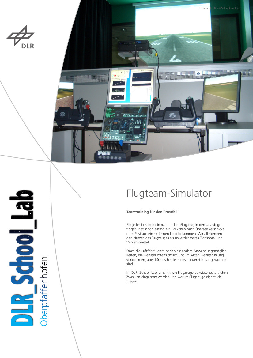 Titelbild Experiment: Flugteam-Simulator
