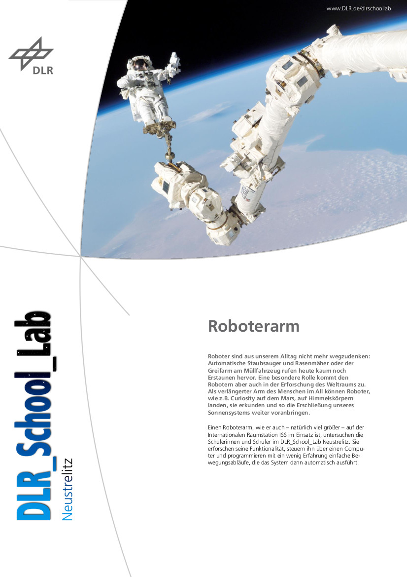 Titelbild Experiment: Roboterarm