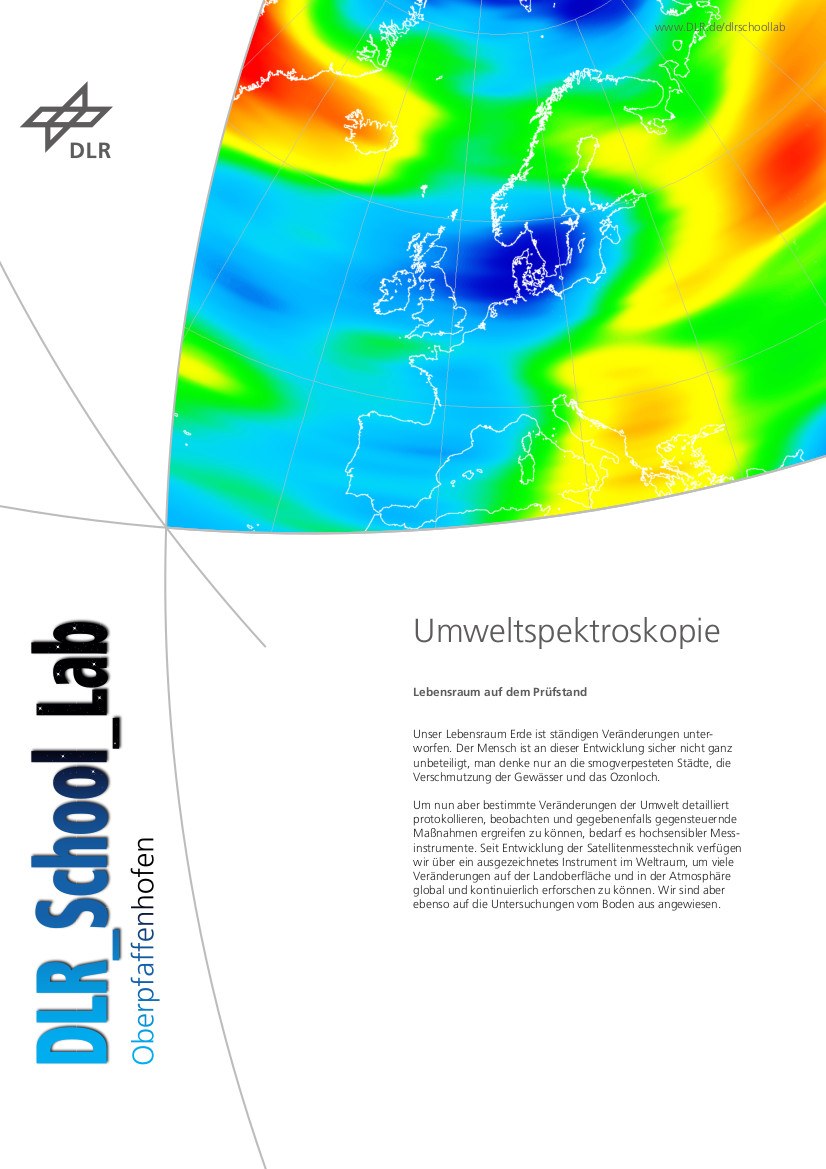 Vorschaubild: Experiment Umweltspektroskopie