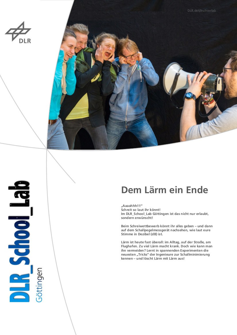 Titelbild Experiment Dem Lärm ein Ende