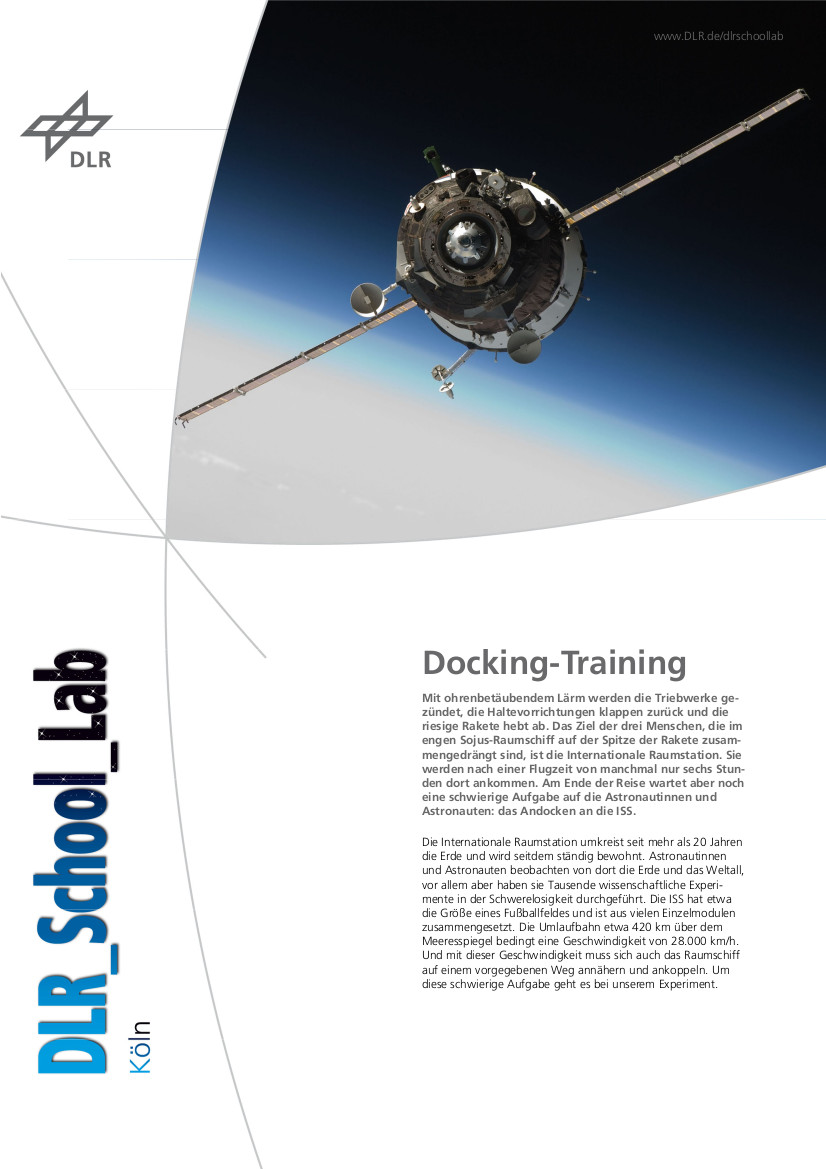 Titelbild Experiment Docking Training