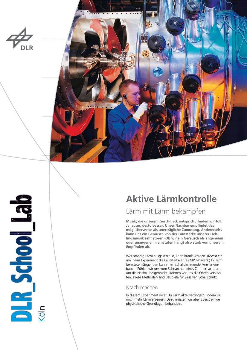 Titelbild Experiment Lärmkontrolle