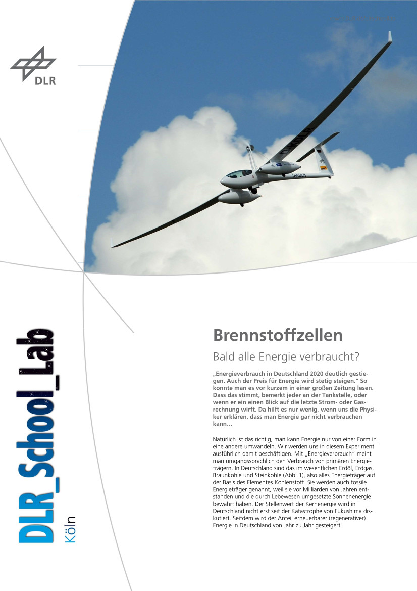 Titelbild Experimentbeschreibung Brennstoffzellen
