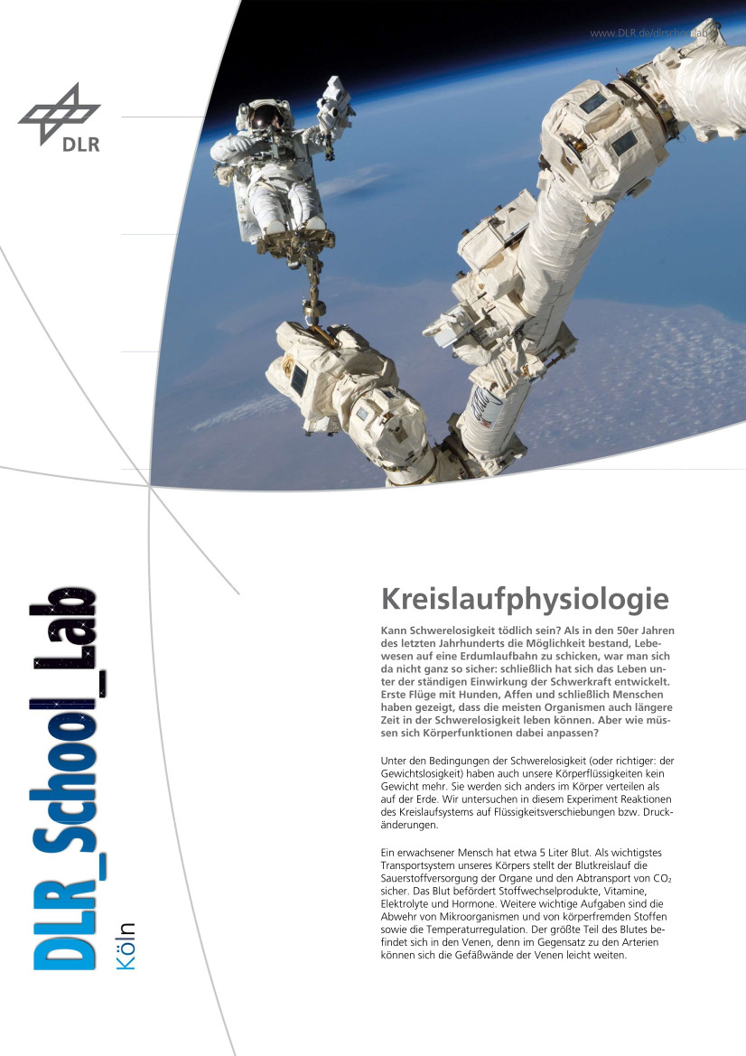 Titelbild Experimentbeschreibung Kreislaufphysiologie
