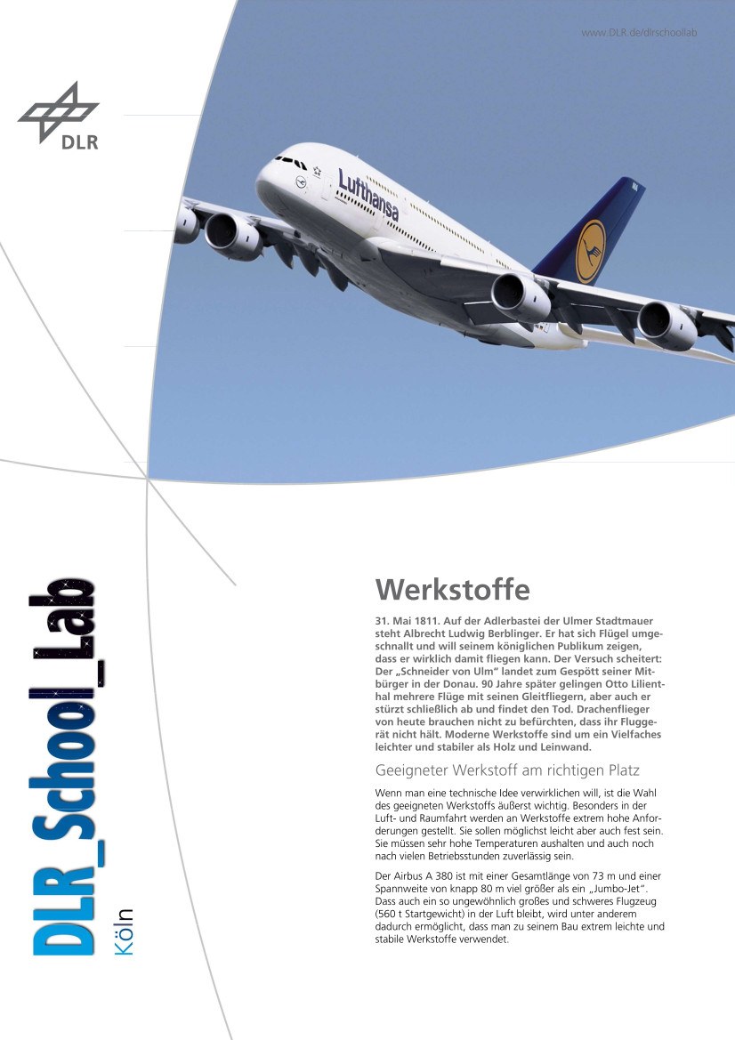 Titelbild Experimentbeschreibung Werkstoffe