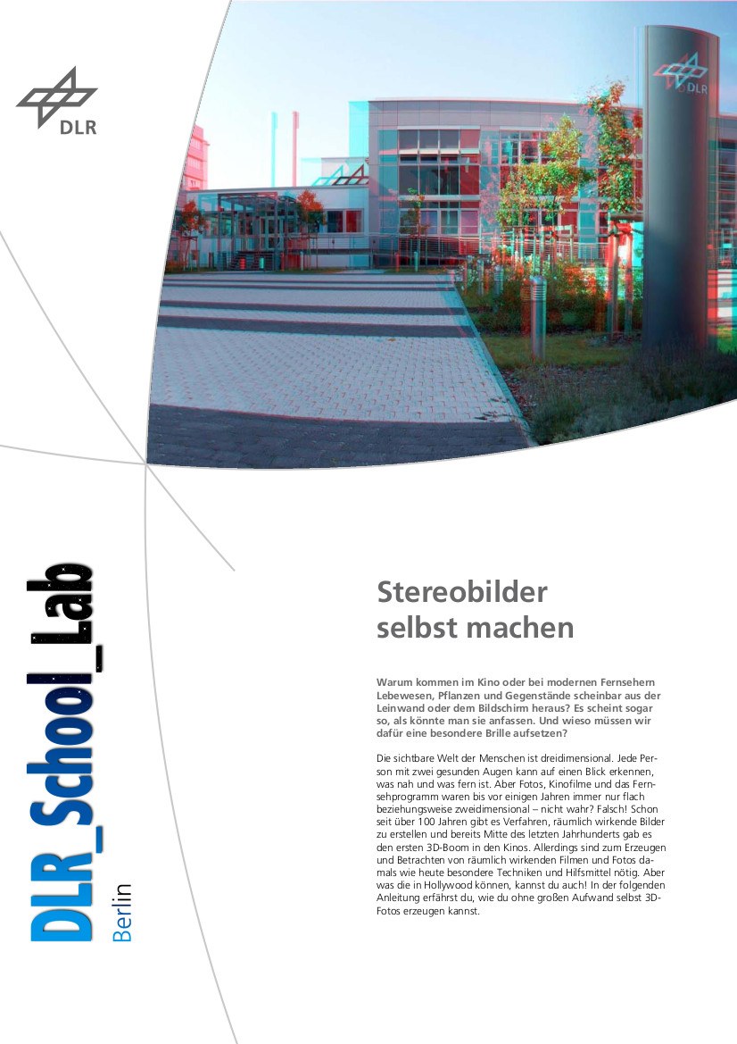 Titelbild Stereobilder selbst machen