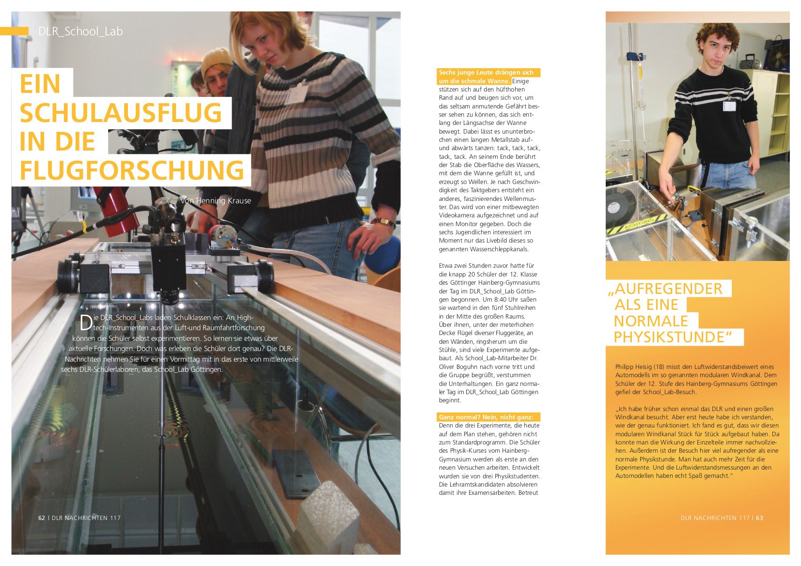 Reportage: Ein Schulausflug in die Flugforschung