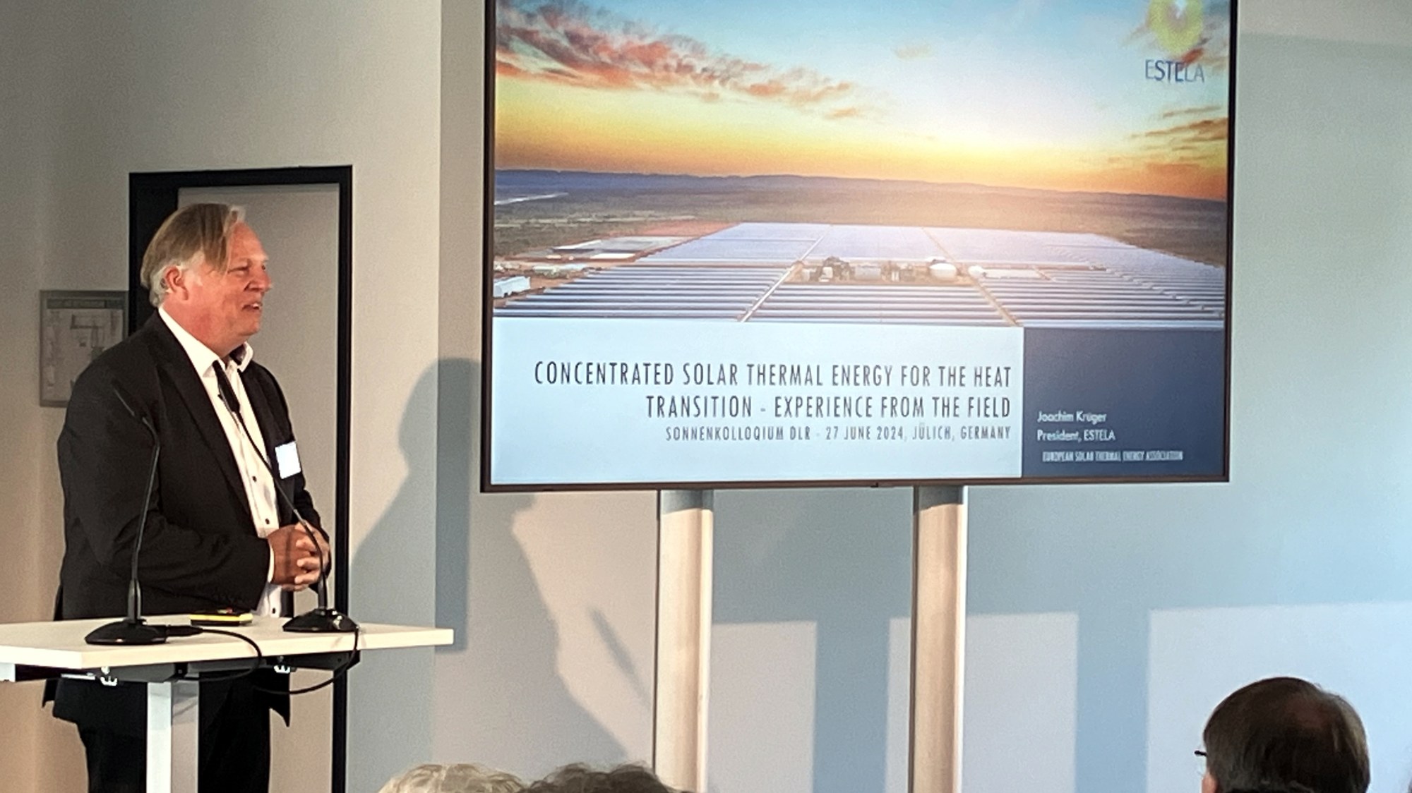 Dr. Joachim Krüger (ESTELA) referiert auf dem 27. Kölner Sonnenkolloquium