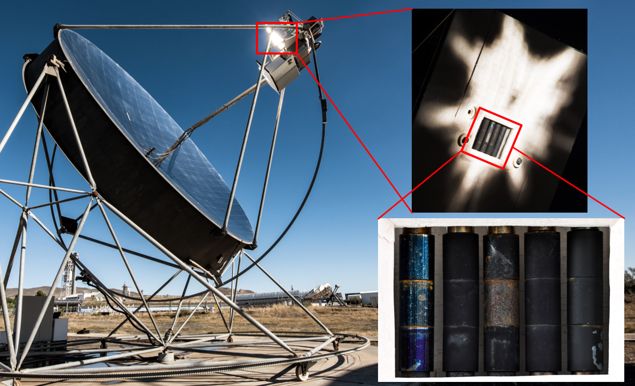 Lebensdauertests von Absorberbeschichtungen auf der Plataforma Solar de Almería