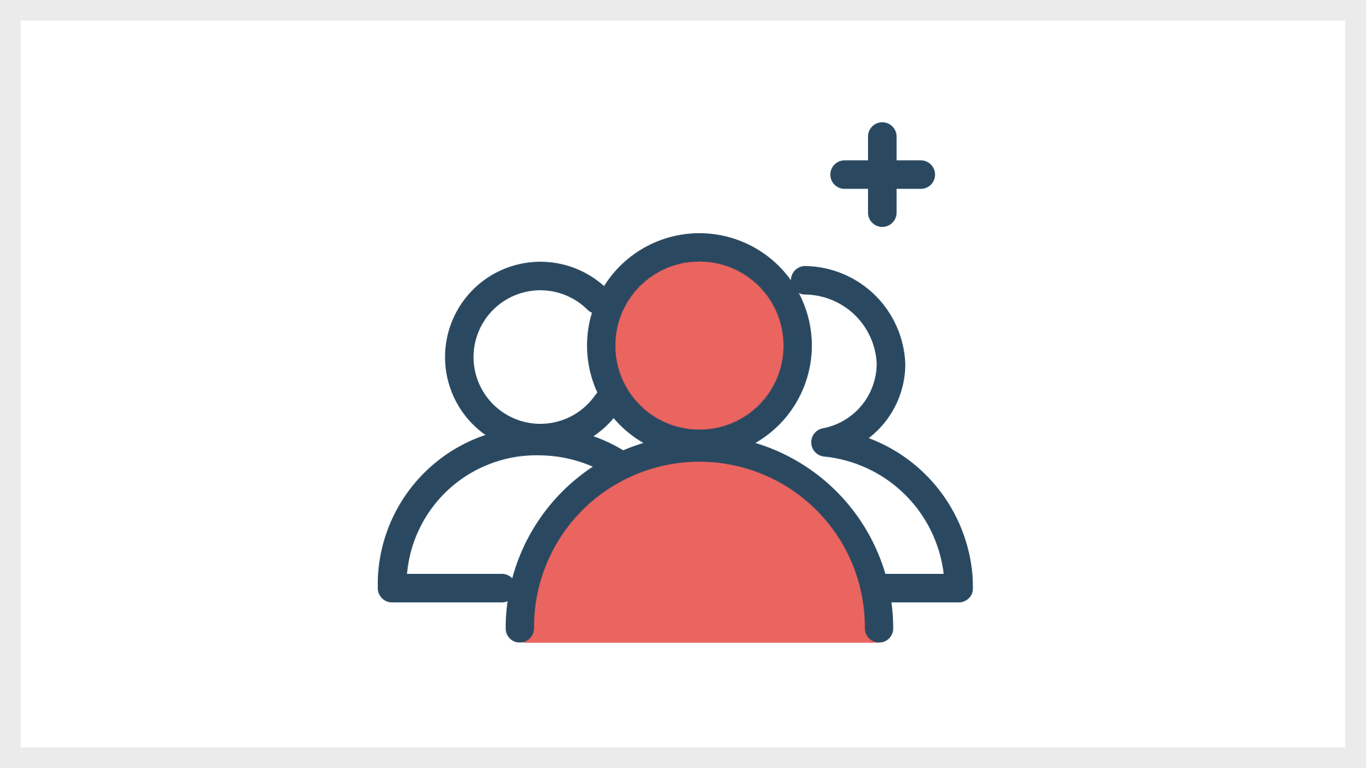 Zu sehen ist eine grafische Darstellung dreier Menschen mit einem Plus Symbol über ihren Köpfen. Symbolisiert wird der Begriff "Probandenpool".