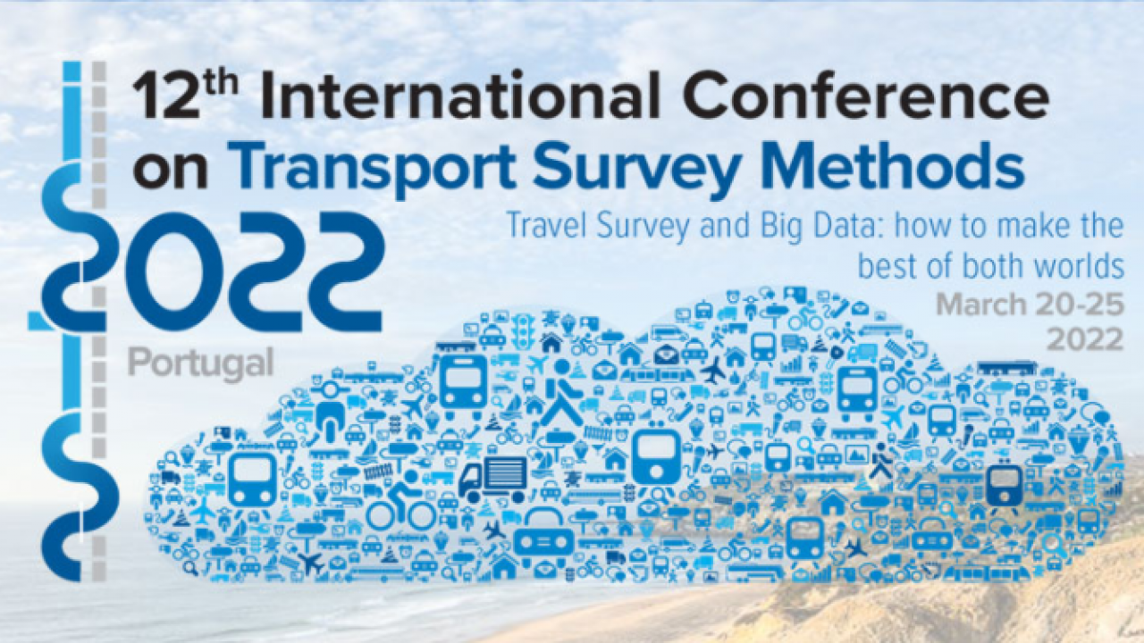 Zu sehen ist das Titelbild der "12th International Conference on Transport Survey Methods" 2022 in Portugal