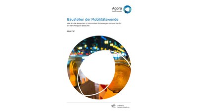 Zu sehen ist das Titelblatt der Publikation zu den Baustellen der Mobilitätswende.
