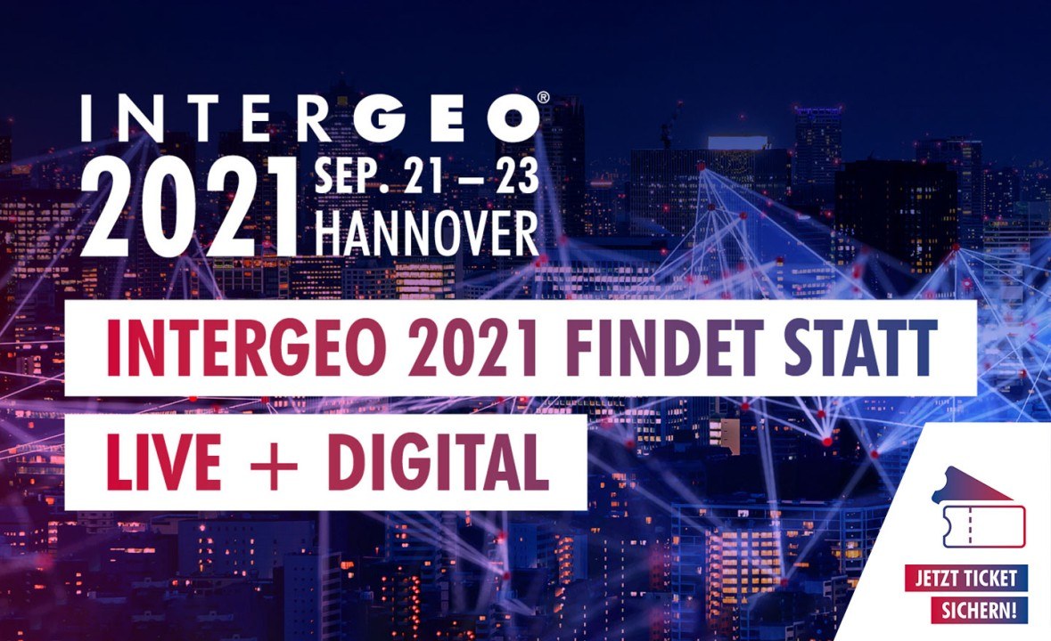 Zu sehen ist das Poster der INTERGEO Conference 2021 in Hannover