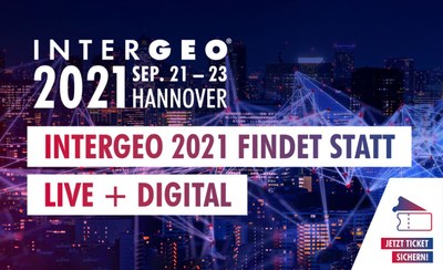 Zu sehen ist das Poster der INTERGEO Conference 2021 in Hannover