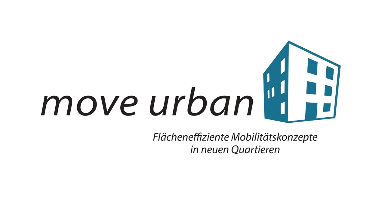 Zu sehen ist das Logo des Projekts move urban Flächeneffiziente Mobilitätskonzepte in neuen Quartieren