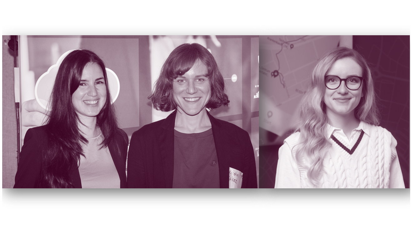 Porträtfotografien der drei Forscherinnen(v.l.n.r.) Dr. Viktoriya Kolarova, Dr. Kerstin Stark und Nina Thomsen.