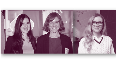 Porträtfotografien der drei Forscherinnen(v.l.n.r.) Dr. Viktoriya Kolarova, Dr. Kerstin Stark und Nina Thomsen.