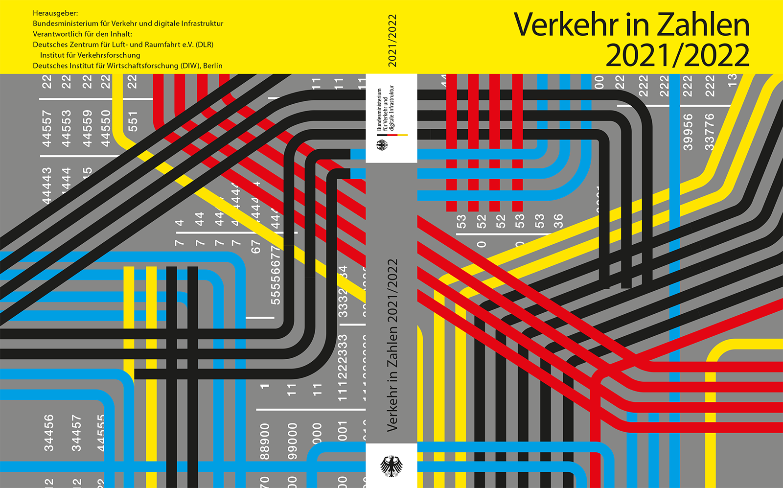 Zu sehen ist das Titelblatt des "Verkehr in Zahlen" aus dem Jahr 2021