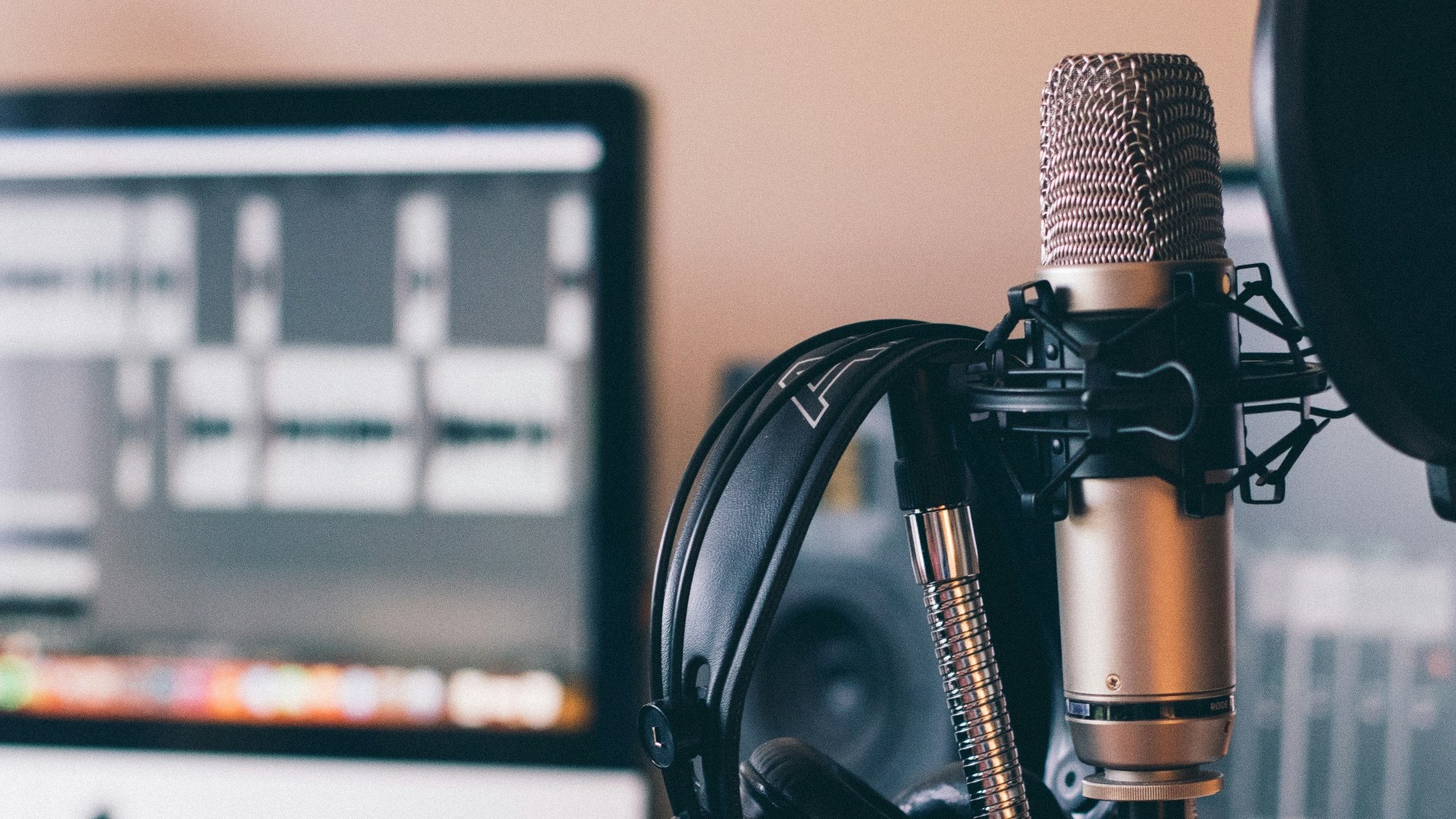 Mikrofon zur Aufnahme von Podcasts