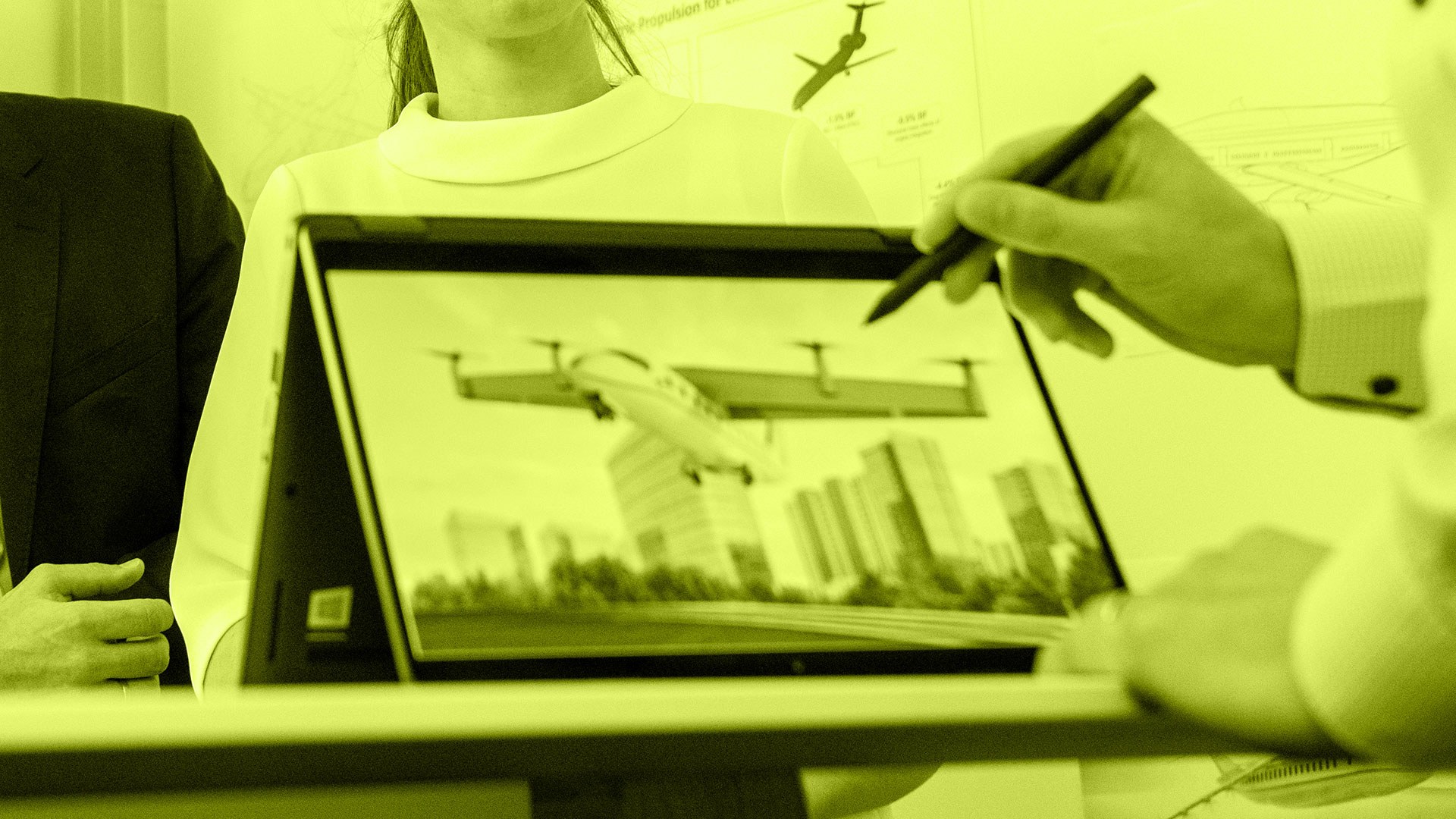 Ausschnitt eines Flugzeugs