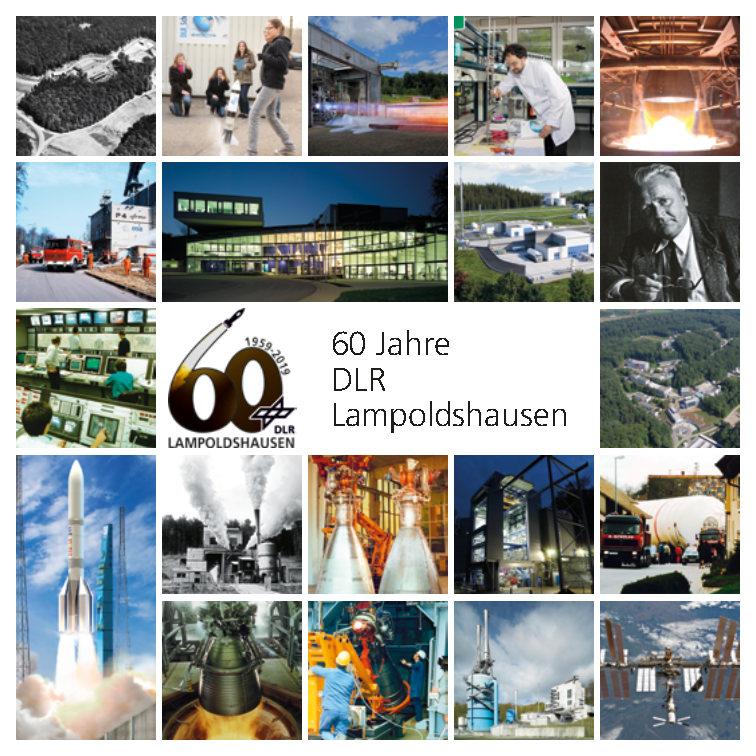 Titelbild des Bildband zeigt Bilder aus den letzten 60 Jahren des Standorts Lampoldshausen