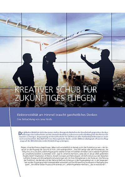 Vorschaubild: DLR_magazin 164 – Kreativer Schub für zukünftiges Fliegen