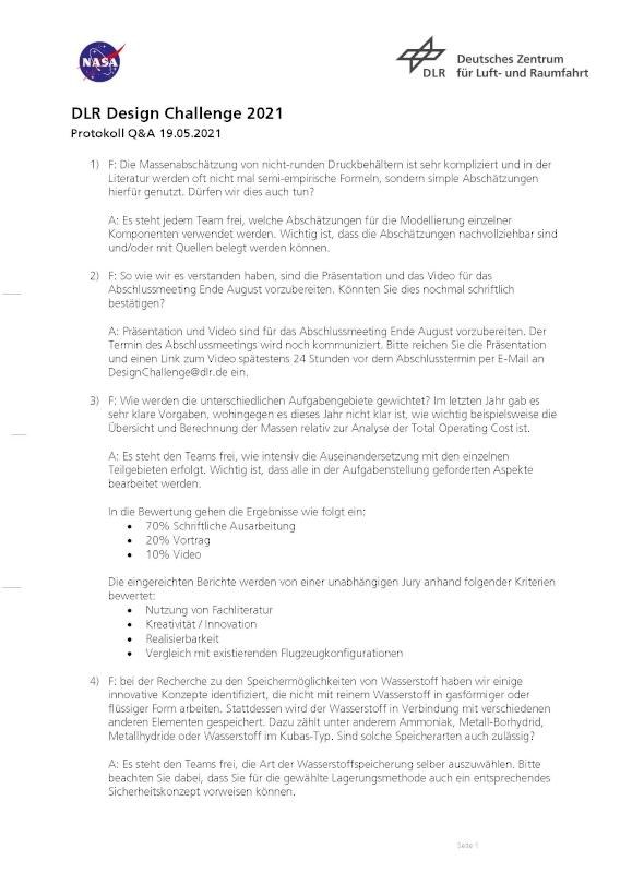 Vorschaubild: DLR Design Challenge 2021 Q&A