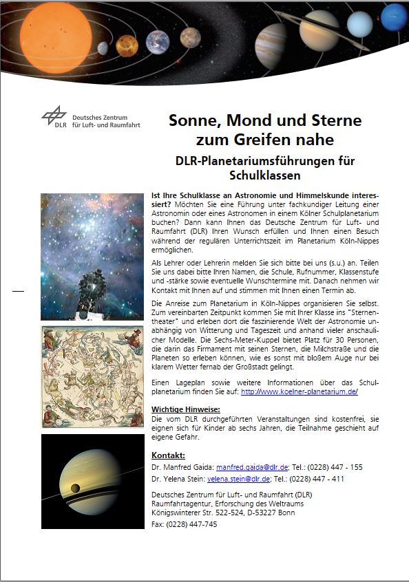 Vorschaubild Planetariumsführungen
