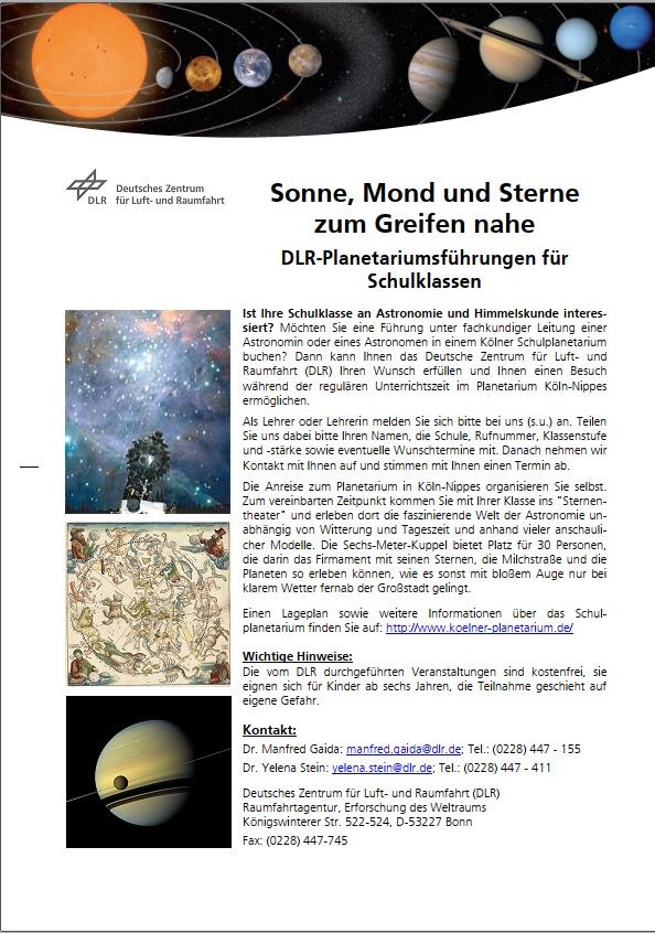 Vorschaubild Planetariumsführungen