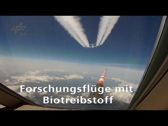 Standbild - Video: Forschungsflüge mit Biotreibstoff