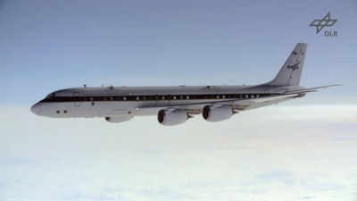 Standbild - Video: NASA und DLR: Gemeinsame Flugversuche zu Emissionen alternativer Kraftstoffe