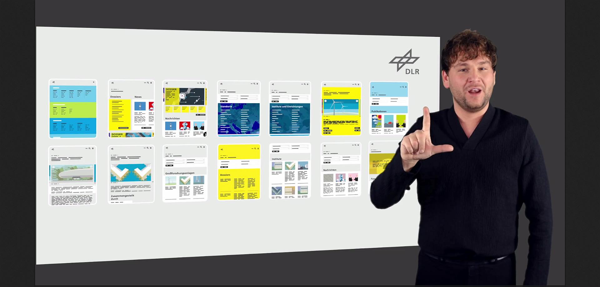 Video in Deutscher Gebärdensprache: Wie funktioniert die neue DLR-Website