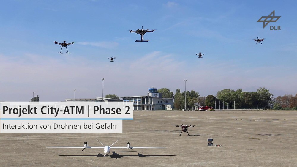 Interaktion von Drohnen bei Gefahren - City-ATM Phase 2